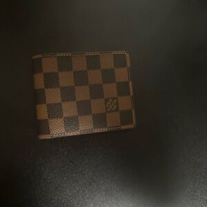 Louis Vuitton Black and Brown Wallet